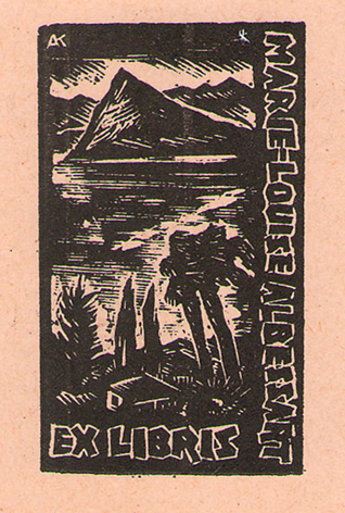 Exlibris Marie-Louise Allbessar