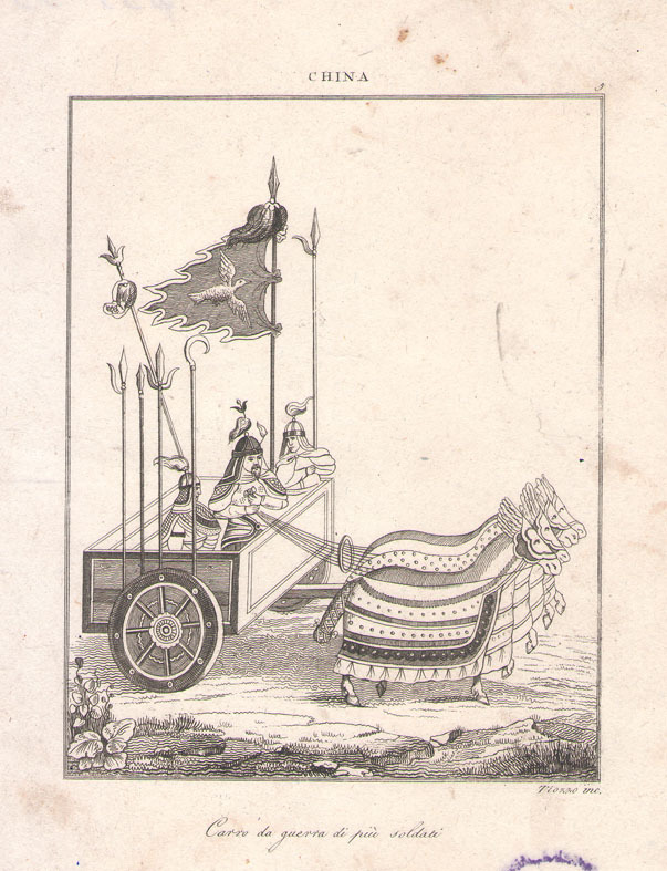 Carro da guerra di piu soldati