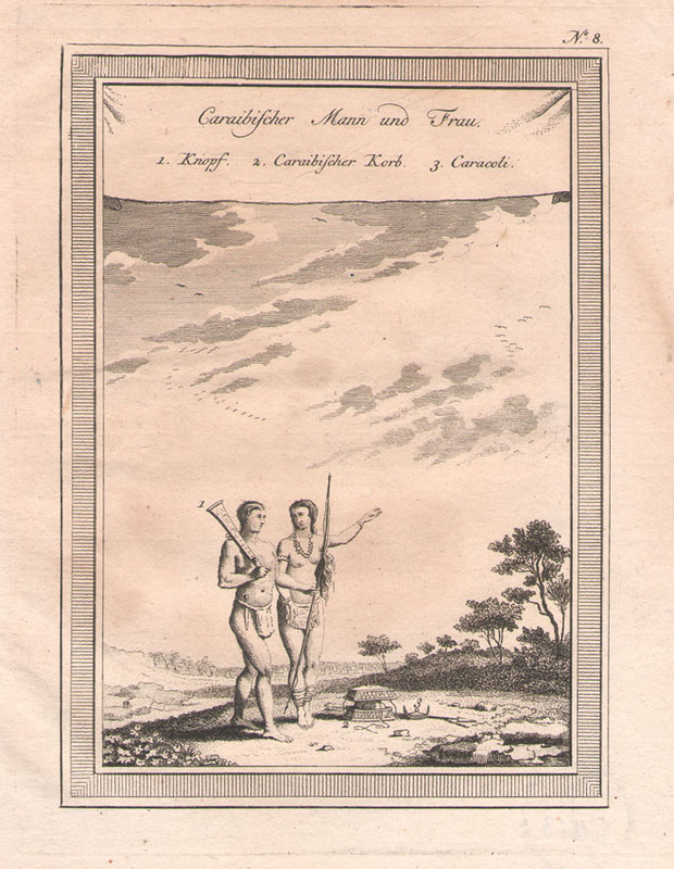 Caraibischer mann und frau
