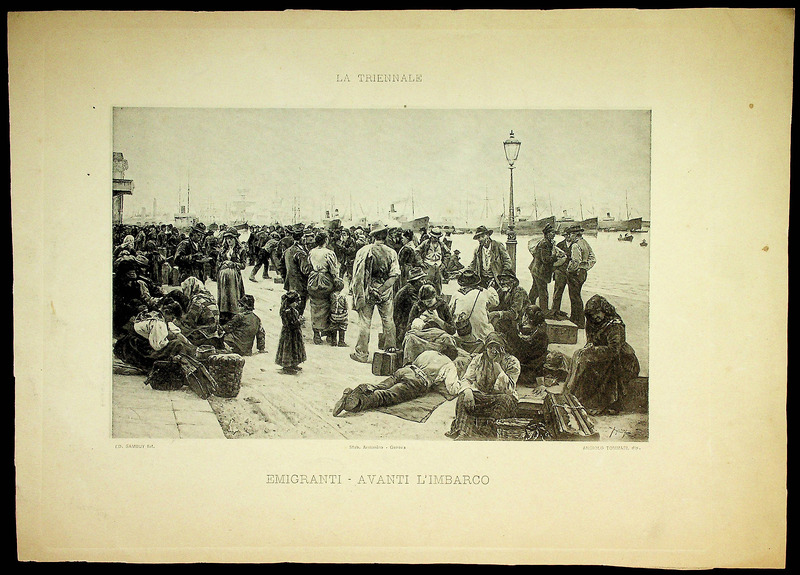 Emigranti - avanti l'imbarco