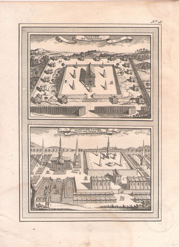 Kloster der Talapoinen. Siamische pagode